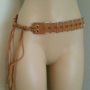 New Cute boho hippie belt possibly suede